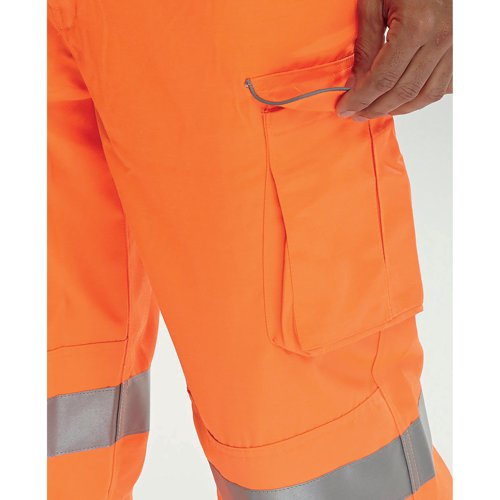 Beeswift Rail Spec High Visibility Trousers Orange 30