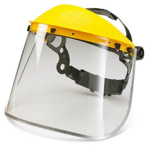 BSW10957 Beeswift Metal Edge Face Visor 8 Inch Clear