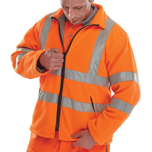 Carnoustie Fleece Jacket Orange Medium