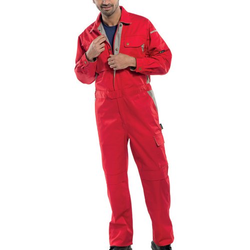 Beeswift Click Premium Boilersuit Red 38