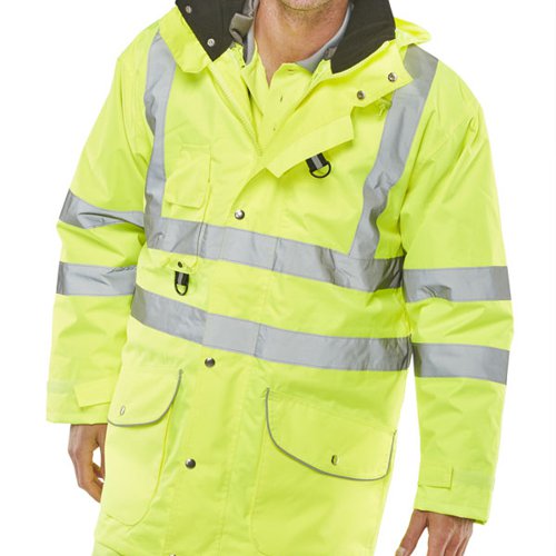 Beeswift Elsener 7In1 High Visibility Jacket Saturn Yellow S