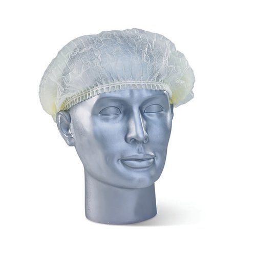 The Beeswift Disposable Mob Cap is a soft and lightweight fully elasticated hair net. Made from non woven fabric. Standard Size fits all.