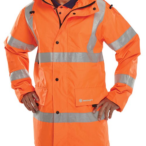 Beeswift Jubilee High Visibility Jacket Orange 3XL