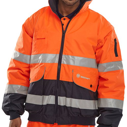 BSW14007 Beeswift Europa High Visibility Bomber Jacket