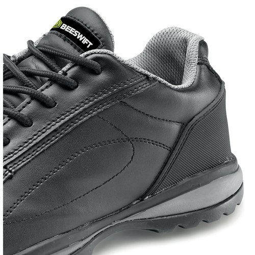 Beeswift Click Double Density S1 Leather Upper Trainer Shoe 1 Pair Black 03