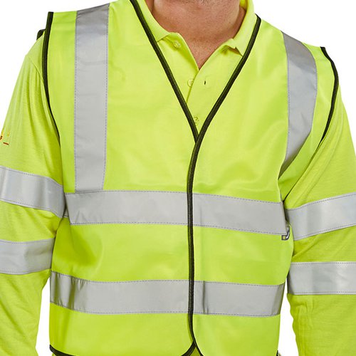 Beeswift High Visibility Short Length Waistcoat App G BSW15312 Buy online at Office 5Star or contact us Tel 01594 810081 for assistance