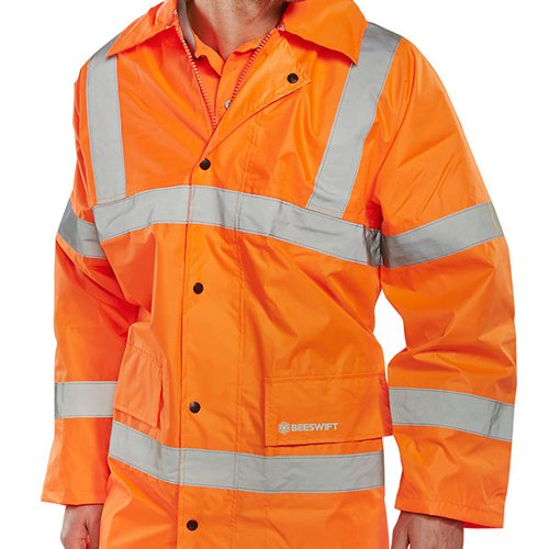 Beeswift High Visibility EN471 Lightweight Jacket Orange 4XL