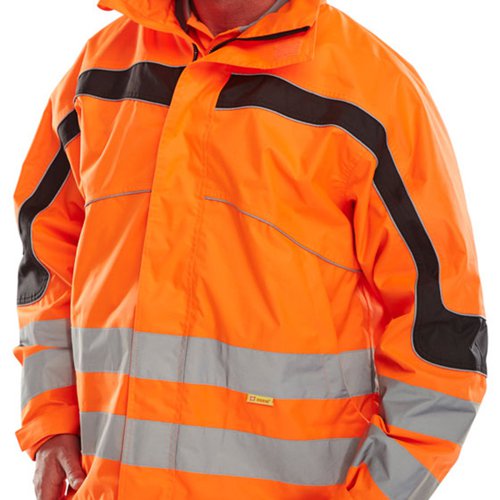 Beeswift Eton High Visibility Breathable EN471 Jacket Orange 4XL