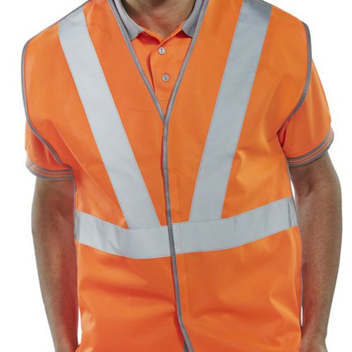 Beeswift Railspec Vest Polyester Orange 4XL