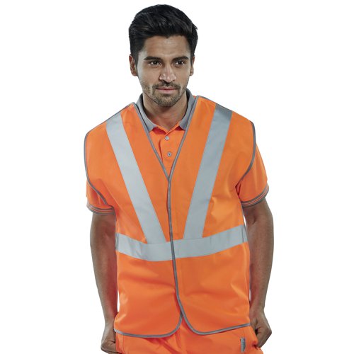 Beeswift Railspec Vest Polyester Orange 4XL