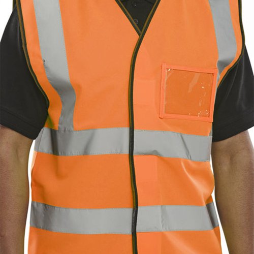 Beeswift High Visibility ID Vest Orange L