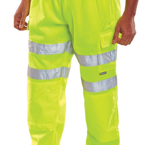 BSW19529 Beeswift High Visibility Fleece Jogging Bottoms