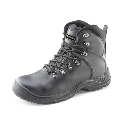 BSW19696 Beeswift Internal Metatarsal Dual Density PU Lace up S3 Safety Boots 1 Pair Black 10