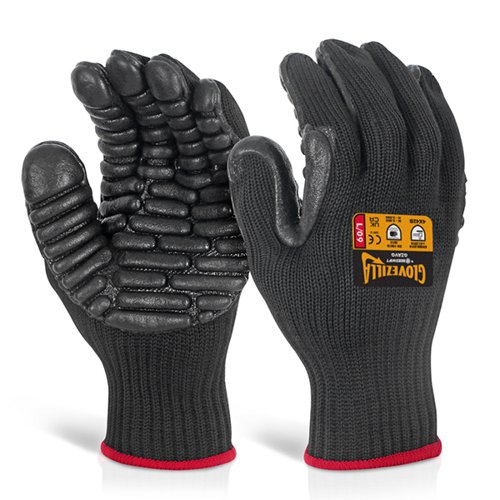 Beeswift Glovezilla Anti-Vibration Gloves Black L