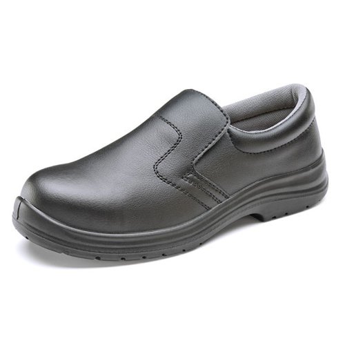 Beeswift Micro-Fibre Steel Toe S2 Slip-On Shoe 1 Pair Black 10.5