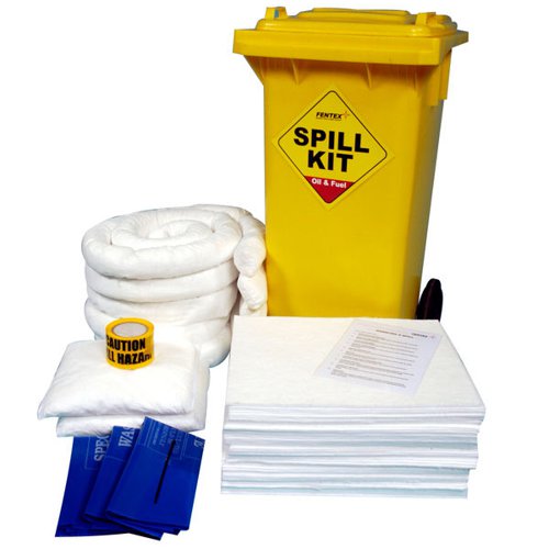 Fentex Oil Fuel Wheelie Bin Spill Kit
