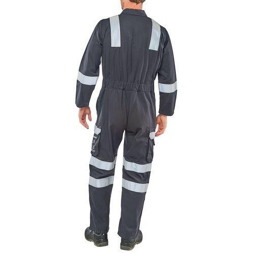 Beeswift ARC Flash Coverall Navy Blue 38