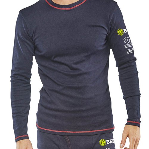 Beeswift ARC Compliant Long Sleeve T-Shirt (Under Garment) Flame Retardant Anti-Static BSW23020 Buy online at Office 5Star or contact us Tel 01594 810081 for assistance