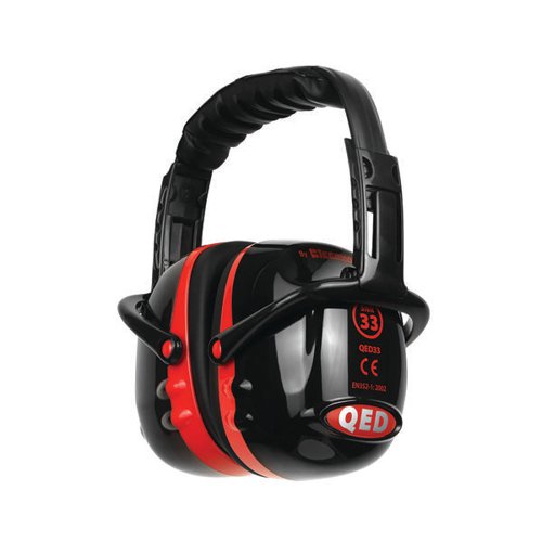 QED33 Ear Defenders Red