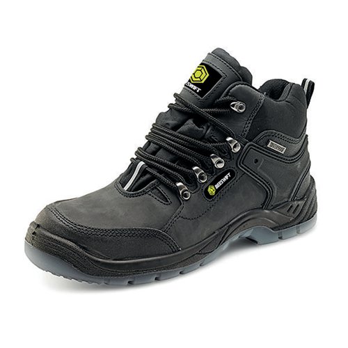 BSW23335 Beeswift Click Water Resistant Lace Up Steel Toe Cap S3 Hiker Boots 1 Pair Black 06.5