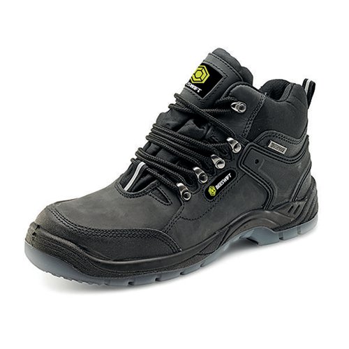 BSW23336 Beeswift Click Water Resistant Lace Up Steel Toe Cap S3 Hiker Boots 1 Pair Black 10.5