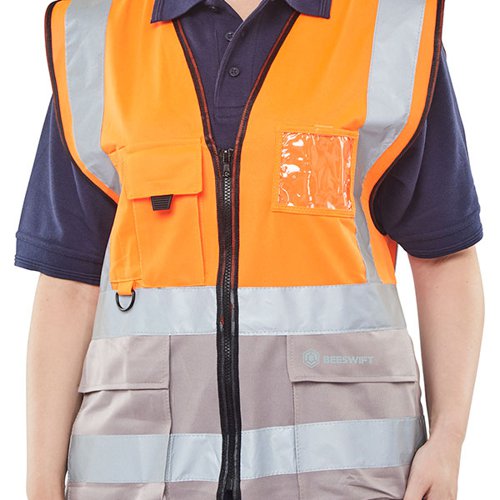 BSW24482 Beeswift High Visibility Two Tone Executive Waistcoat