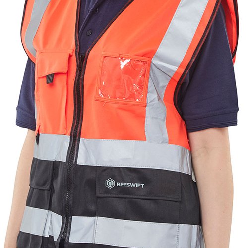 BSW24492 Beeswift High Visibility Two Tone Executive Waistcoat