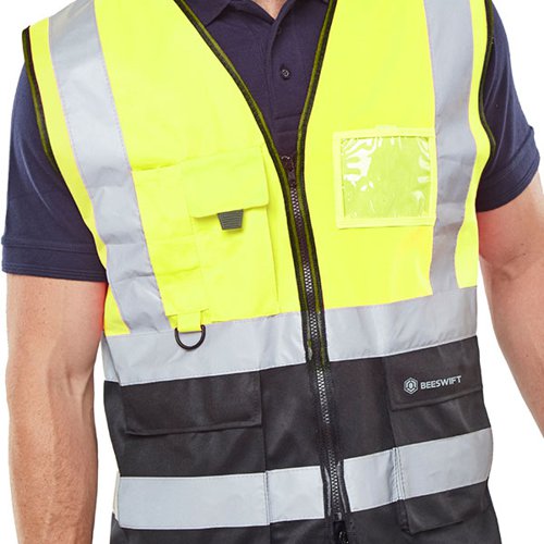 BSW24503 Beeswift High Visibility Two Tone Executive Waistcoat