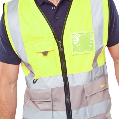 BSW24508 Beeswift High Visibility Two Tone Executive Waistcoat