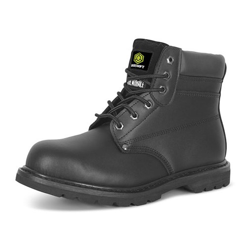 BSW25041 Beeswift Click Goodyear Welted 6 Inch Boots 1 Pair Black 06.5
