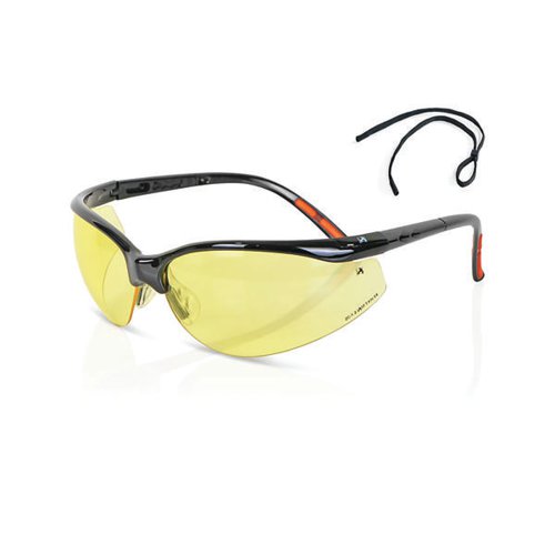 High Performance Lens Safety Spectacles Yellow