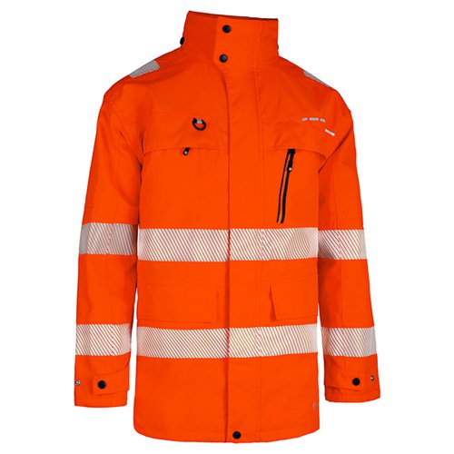 Beeswift Deltic High Visibility Foul Weather Jacket Orange XL