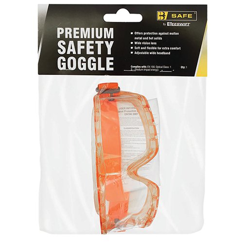 Beeswift Premium Safety Goggles BSW27057 Buy online at Office 5Star or contact us Tel 01594 810081 for assistance