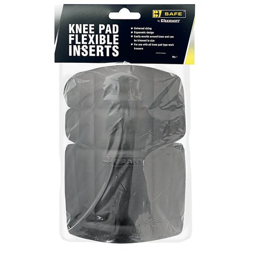 Beeswift B-Brand Foldable Flexible Inserts Knee Pad 1 Pair Black