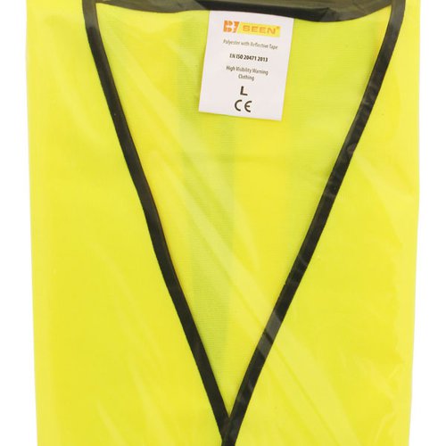 Beeswift BSafe High Visibility Vest Saturn Yellow XL