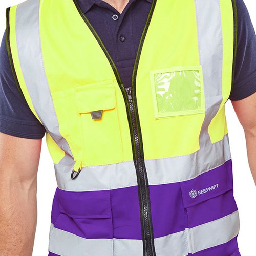 BSW31304 Beeswift High Visibility Two Tone Executive Waistcoat