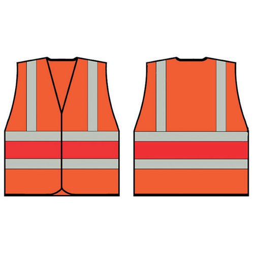 Beeswift High Visibility Vest Orange/Red 2XL
