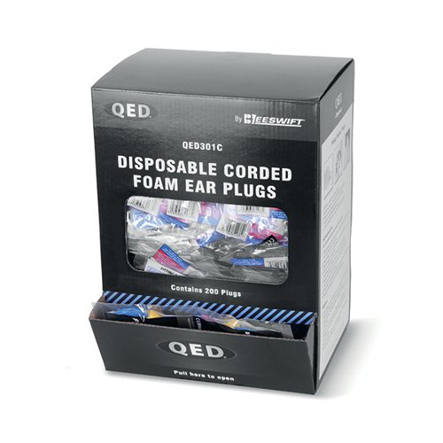 QED Corded Ear Plug Pack 200 QED301C
