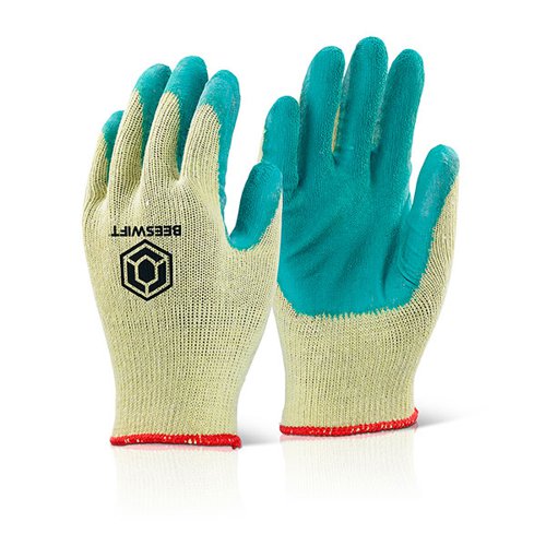 Beeswift Economy Grip Gloves (Pack of 10) Green M