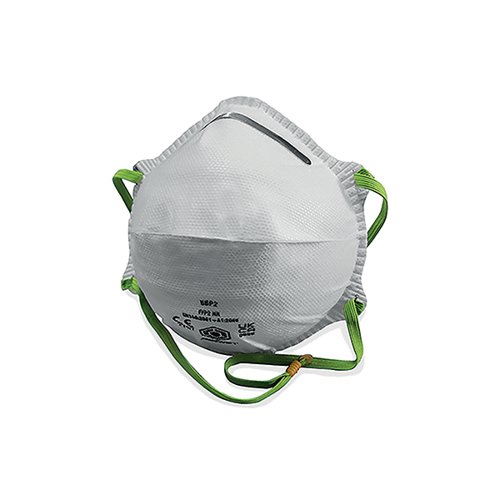 Beeswift B-Brand P2 Moulded Particulate Respirator Mask White (Pack of 20) BSW33842 Buy online at Office 5Star or contact us Tel 01594 810081 for assistance