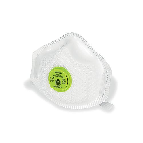 Beeswift P2 Vented Mesh Cup Respirator Mask Valved (Pack of 10) BSW34148 Buy online at Office 5Star or contact us Tel 01594 810081 for assistance
