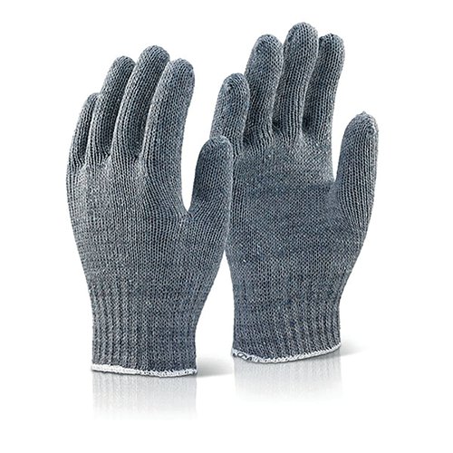 BSW34156 | The Beeswift mixed fibre one size non-specific gloves. Made from 70/30 cotton and polyester blend. Minimal risk gloves, suitable for all types of use in low-risk areas. Can be used as heavyweight liner.