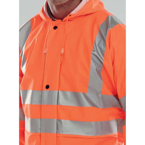 Beeswift Bseen PU Breathable Coverall Orange S