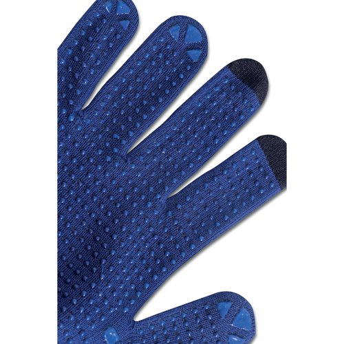 Beeswift Touch Screen Knitted Gloves Polyester/Cotton (Pack of 10) Blue XL