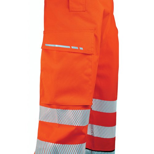 Beeswift Deltic High Visibility Over Trousers Two Tone Orange/Black 3XL