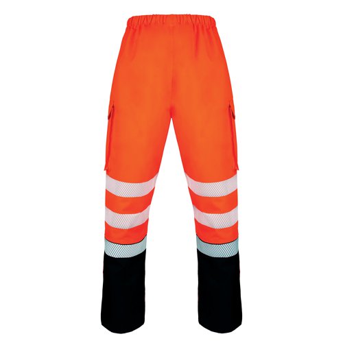 Beeswift Deltic High Visibility Over Trousers Two Tone Orange/Black 6XL