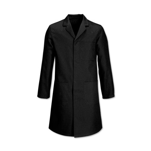 Beeswift Warehouse Coat protects your clothes from dust and grime Made from 65% Polyester/35% Cotton. Featuring concealed stud front, 1 breast pocket with pen divide, 2 lower pockets, rear vents. Ideal for warehouses and engineering departments.