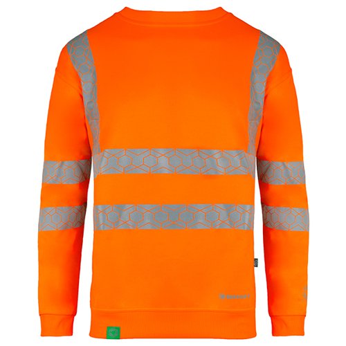 Beeswift Envirowear High Visibility Sweatshirt Orange 3XL