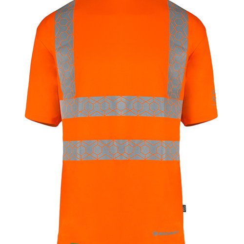 Beeswift Envirowear High Visibility Short Sleeve T-Shirt Orange 4XL