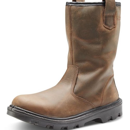 Beeswift Sherpa Dual Density Polyurethane Rubber S3 Leather Upper Fur Lined Rigger Boot